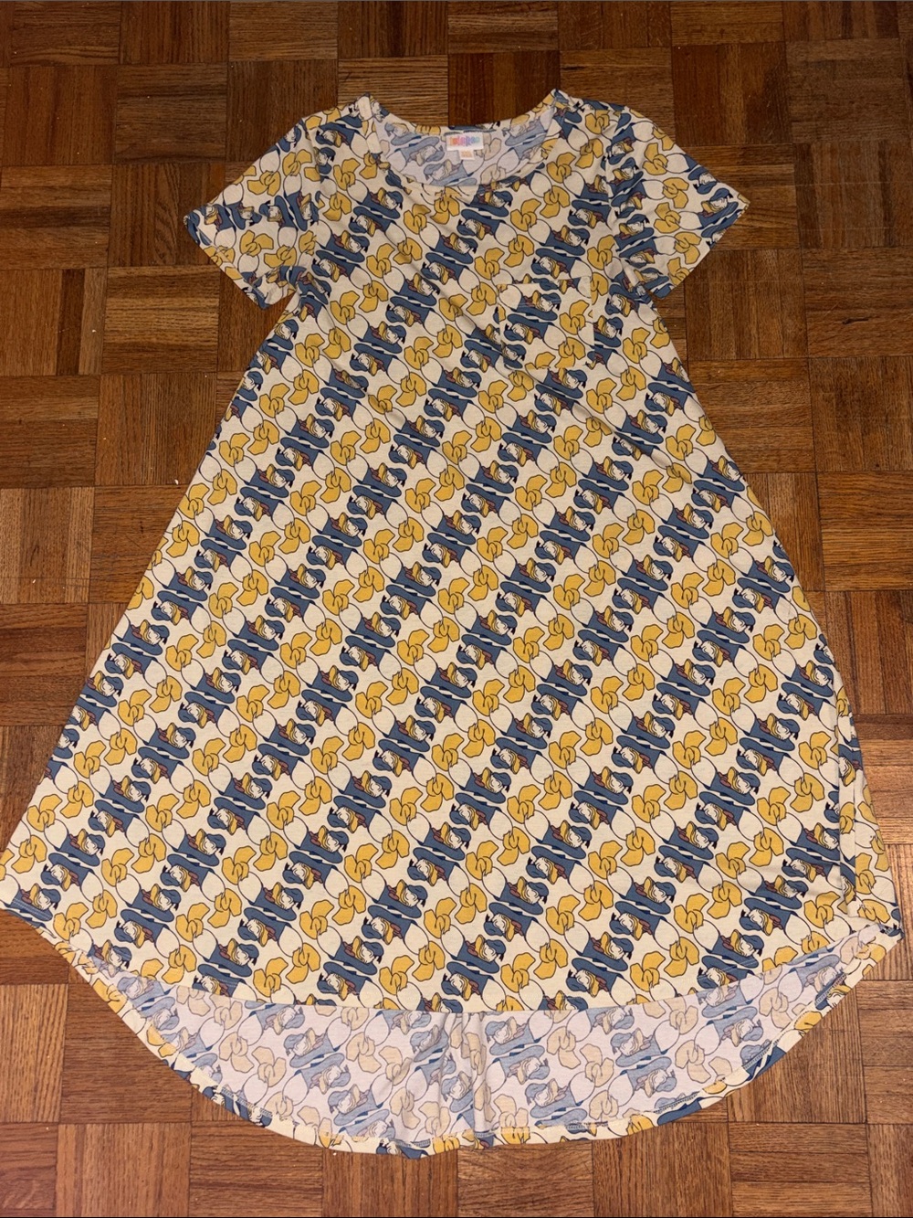 Lularoe Carly Donald Duck Disney Dress